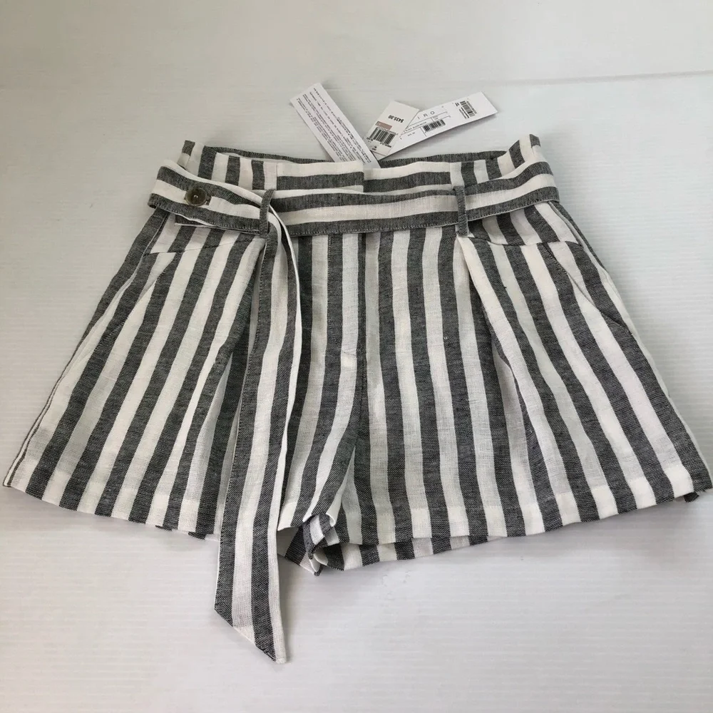 IRO NWT Lular High Waist Linen Shorts, 10 (42) - Picture 2 of 13